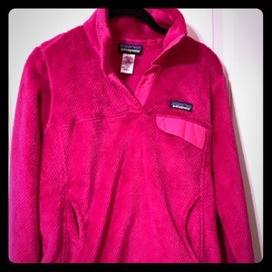 Size S EEUC Pink Patagonia Re-Tool Snap T Pullover